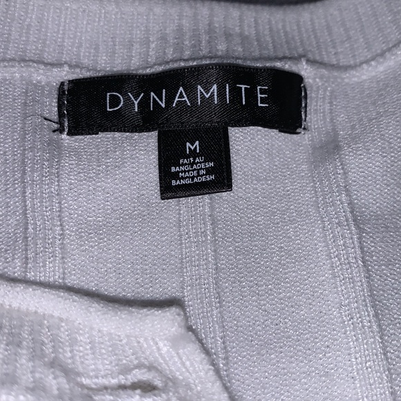 Woman’s Dynamite white button up long sleeve. - Picture 3 of 3